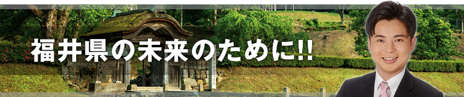 福井県議会議員 福野だいすけ公式ホームページ「福井県の未来のために！！」：ふくのだいすけの顔